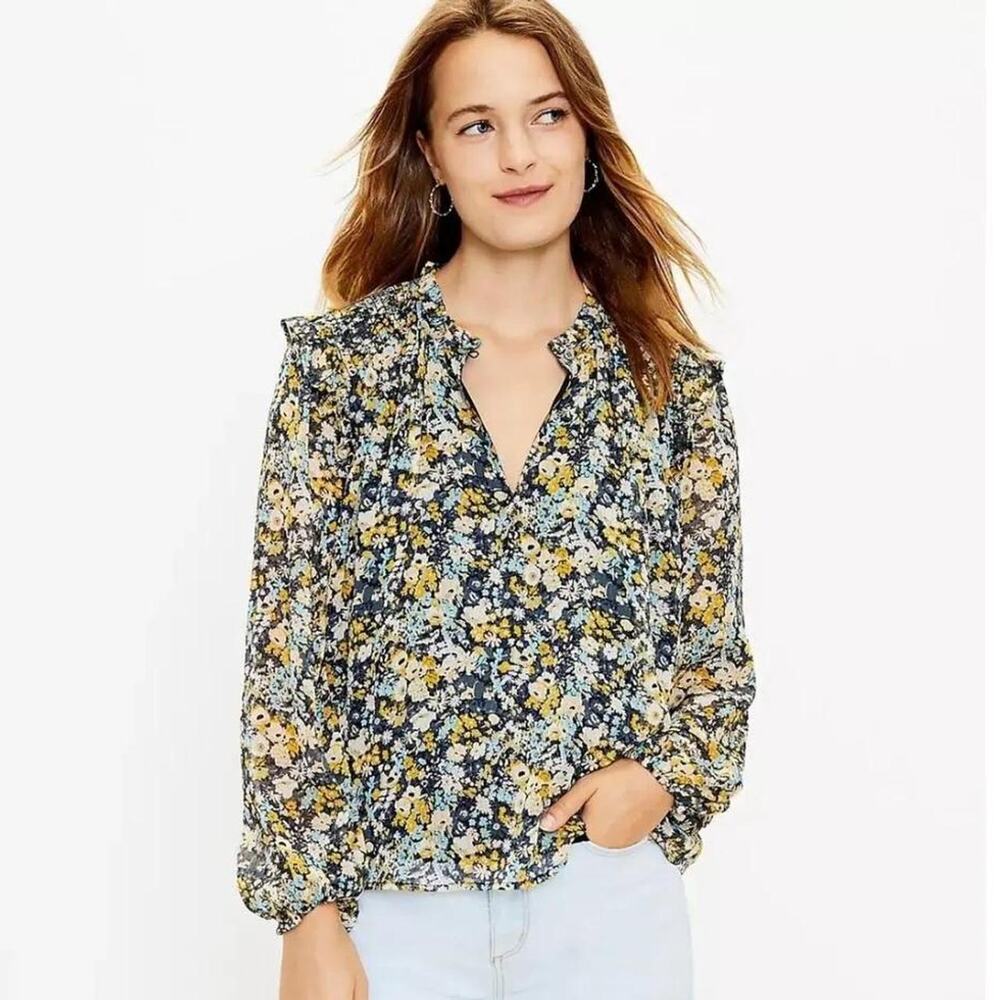 Loft floral blouse